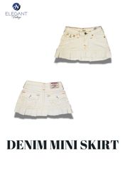 Upcycled Denim Mini Skirts - EVR0233