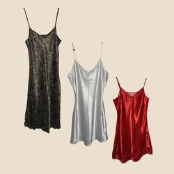 Y2K Slip Dresses - Silk/Satin/Mesh