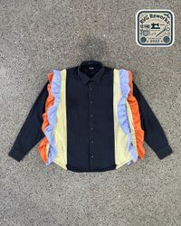 Upcycled Multi-Ruffle Shirt