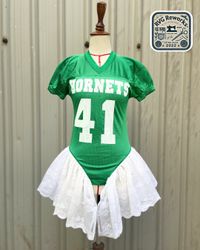 Upcycled Jersey Lace Dress