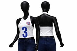 CR1426 Rework Halter Jersey Top