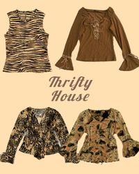 Cheetah Attitude Y2k Tops(TH/302)