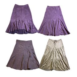 Y2K Cow Girl Maxi Skirts RE-2925