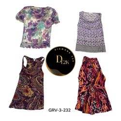 Y2k mix short sleeve blouse (GRV-3-232)