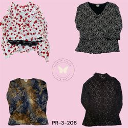 Women’s Poly Printed Long Sleeve Blouse – Casual &..