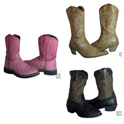 Op vintage 187 刺繍カウボーイブーツ