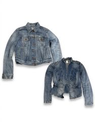 (FV-1014) Y2K Denim Crop Style jackets
