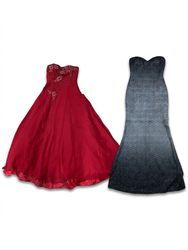 (FV-1019) Y2K Gothic Embellished Ball Gown – Flowy..