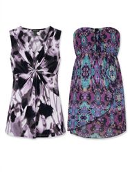 (FV-1025) Y2K Marble Print Fitted Crop Top