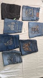 Y2K mini denim skirts