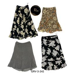 Vintage Y2K Mixed Print Poly Skirt – Trendy 2000s ..
