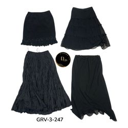 Y2K black  Poly Skirt – Vintage Aesthetic Statemen..