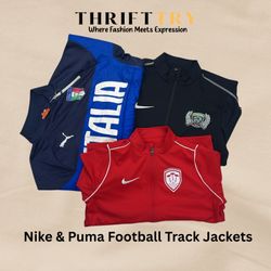 Nike and Puma Football Track Jackets