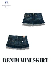UPCYCLED Denim Mini Skirts - EVR0232