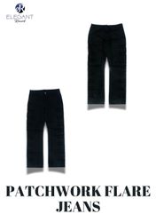 UPCYCLED Patchwork Flared Jeans - EVR0236