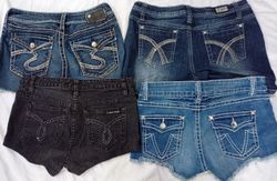 CR7098 Upcycled Y2K Denim Shorts