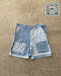 Upcycled Patchwork Denim Shorts