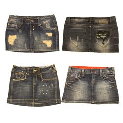 Y2K Denim Micro Mini Skirts RW-1711
