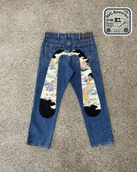 Upcycled Evisu Inspired Jeans