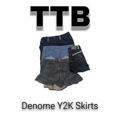 Jupes mini en denim Y2K (TTB-04)