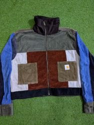 アップサイクル カーハート コーデュロイ クロップジャケット