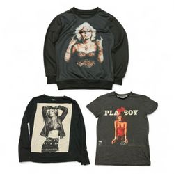 Gemischtes Funky bedrucktes Langarm-T-Shirt