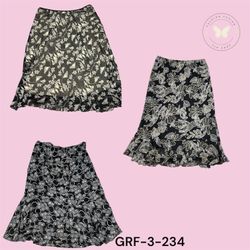 Printed Poly Skirt – Lightweight & Comfortable (GR..