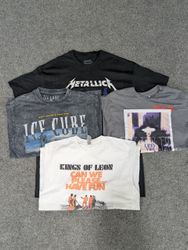 CRZ2132 Music Print T-Shirts