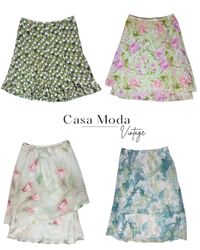 2703-12 Maxi floral skirts 9Pcs