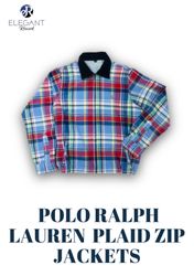 UPCYCLED Polo Ralph Lauren Plaid Zip Jackets - EVR..