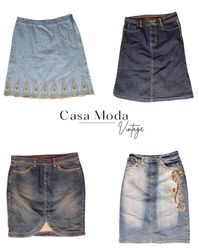 2803-4 Denim Midi Skirts 6Pcs