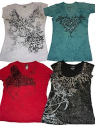 Y2K Gothic Baby Tees | V-T397