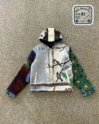 Upcycled Tapestry Hooded Jacket