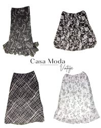 Jupes midi imprimées 2803-12 10 Pcs