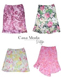 2803-14 Printed Midi Skirts 5Pcs