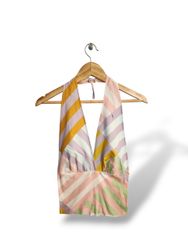 UPCYCLED Y2K HALTER TOP