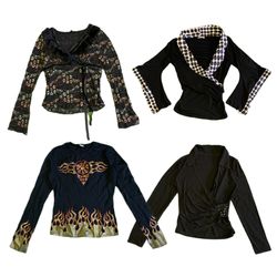 Y2K Edgy Girl Grunge Full Sleeve Tops RW-1720