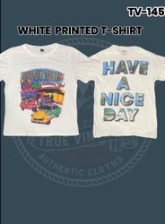 White Printed T-shirt Tv-145