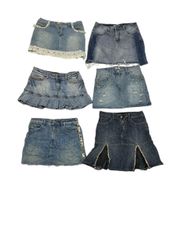 Y2K mix gins skirt