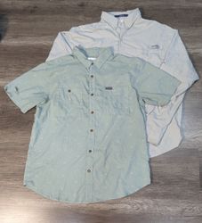 4672 - ColumbiaとThe North Faceのハーフおよびフルスリーブシャツ