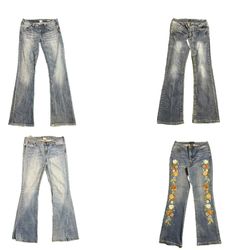 Y2K bell bottom style jeans (TVL-410)