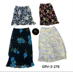 Mix y2k printed poly skirt (GRV-3-276)