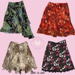 Women’s Poly Printed Skirt – Stylish Summer Casual..