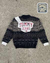 Upcycled Logo Knit Fusion Sweater