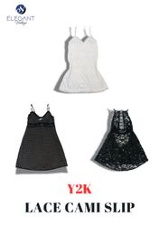 Y2K Lace Cami Slip Tops - EV2233
