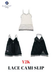 Y2K Lace Cami Slip Tops - EV2234