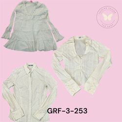 Ruffled Cotton Blouse with Button Detail – Trendy ..