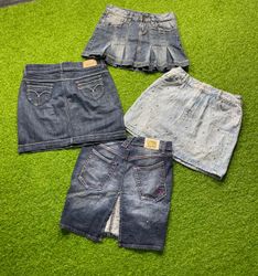 y2k denim skirts