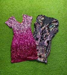 beaded beautiful mini dress