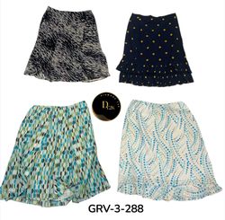 Authentic Y2K Printed Poly Skirt – Vintage 2000s S..